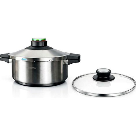 Olla a presión prêst 4 l , acero inoxidable 18/10, incluye tapa de cristal, ø24 cm