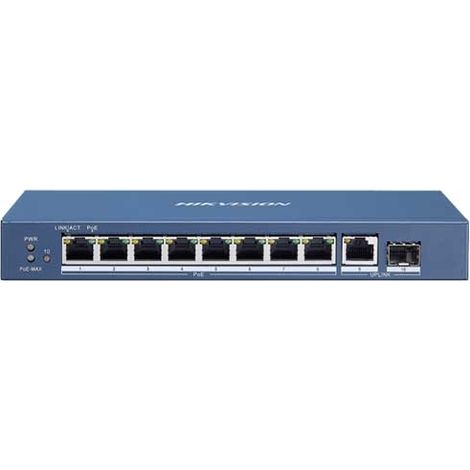 DS-3E0510P-E - SWITCH GIGABIT UNMANAGED 8 PORTE POE (1/5)