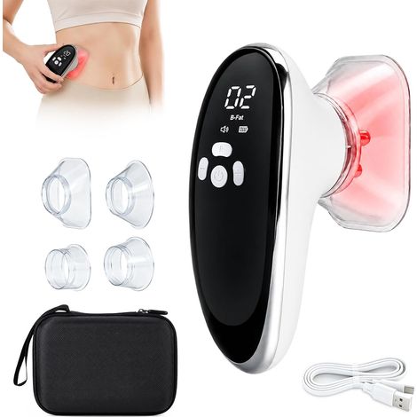 Masseur Anti Cellulite Électrique à Ventouse, EMS et Lumière Rouge (1/5)