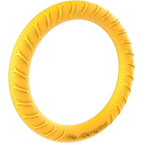 Frisbee annulaire pour l'entraînement des chiens, à mâcher et durable, adapté à l'entraînement et aux jeux en extérieur et en intérieur, robuste et durable, pour soulager le stress et développer le ce (1/3)