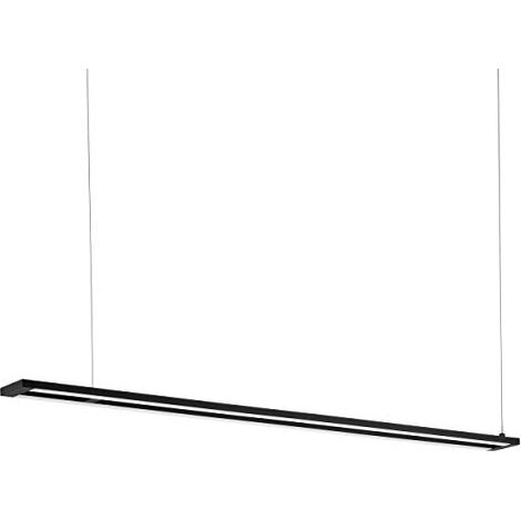 Lampadario A Sospensione Moderno Amontillado Alluminio Nero 2 Luci Led 13,5W (1/4)