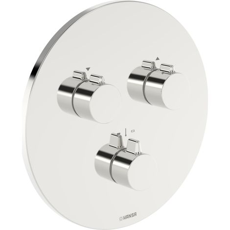 HANSA HA Set di finitura per due uscite HANSAEASYMIX - 8872 Rosetta rotonda cromo, 88729052