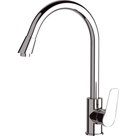Rubinetto Miscelatore Monocomando Girevole Lavello Alto in Ottone Mariani Essenza Cromato (1/2)