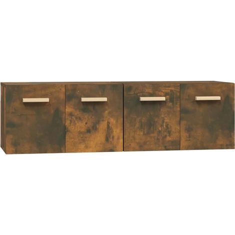 Maison Exclusive - Mobili Parete 2 pz Rovere Fumo 60x36,5x35 cm Legno Multistrato (1/5)