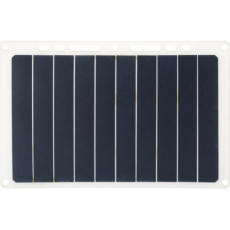 Batterie externe portable à panneau solaire 10 W pour téléphones portables, batterie externe d'extérieur avec panneau de génération d'énergie solaire (1/5)