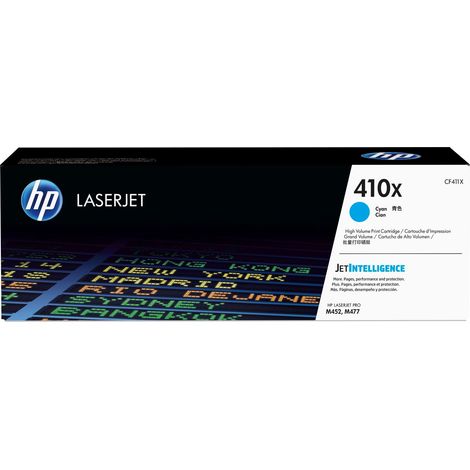 HP 410X toner LaserJet cyan grande capacité authentique