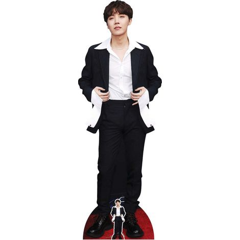Figurine en carton  J-Hope Jung Ho-seok, veste noire Bangtan Boys - 178 cm (1/5)