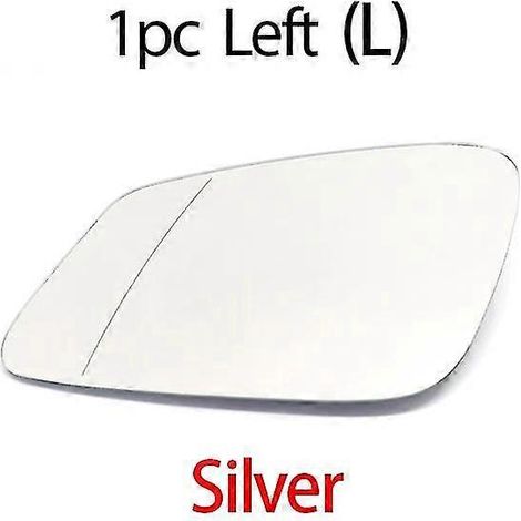 Beheizbares Außenspiegelglas für BMW X1 E84 F48 F20 F21 F40 F22 F23 F30 F31 F34 F10 F07 F11 – 1 Stück links, silber