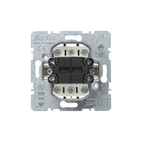 Interruptor berker 503808 doble metal IP20