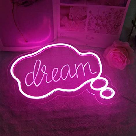 Enseigne Lumineuse au néon LED rêve veilleuses à Commande USB Signe de chapiteau décoratif Bar Pub Magasin Club Garage décor de fête à la Maison (1/5)