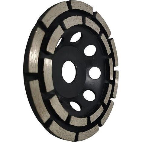 Disque Diamant Meuler et Poncer, Meule Abrasive Diamante 125mm x 22,23mm Double Range, pour Poncer Chape, Dalle Bton, Carrelage et Colle Carrelage. (1/5)