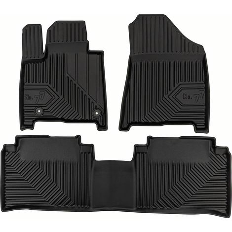 Tapis de sol pour Hyundai Santa Fe V 2023-2025 7places 1ème 2ème rangée TPE 3Pcs (1/5)