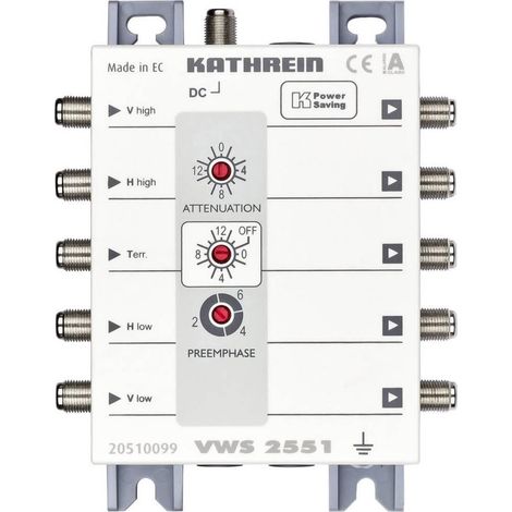 Amplificador Kathrein VWS 2551 4 salidas 112 mm ancho