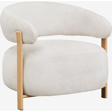 Sillón en tela chenilla y hierro Jolie SKLUM             