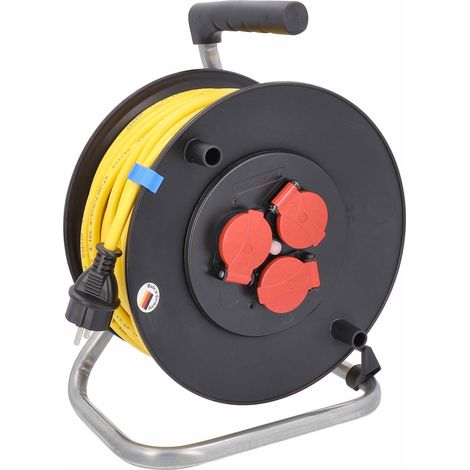 Kabeltrommel 40 m 3fach Außenbereich IP44 AT-N07V3V3-F 3G1,5