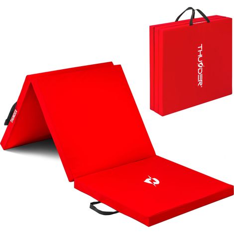 Tapis de gymnastique rouge Thunder® 180x60x4 cm MG-01-RED (1/5)