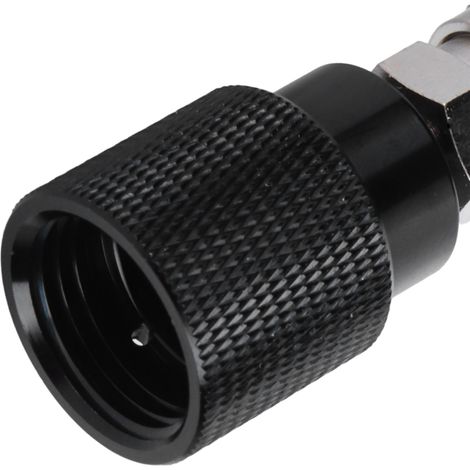 CO₂-Nachfülladapter, ASA-Aluminiumzylinderanschluss mit G1/2-14-Soda-Anschluss, schwarz (1/5)