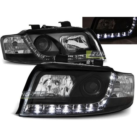 Paire de feux phares Audi A4 00-04 Daylight led noir-27361021 (1/2)