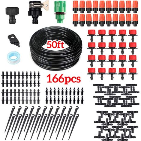 Kit irrigation 25m 166 pièces buses réglables brumisation (1/5)