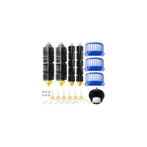 20Pcs Accessoires pour Aspirateur Compatible avec Roomba Série 600 Filtre Brosses Latérale 605 610 614 615 616 620 621 625 630 631 632 635 639 640 650 651 660 665 670 671 676 680 681 690 691