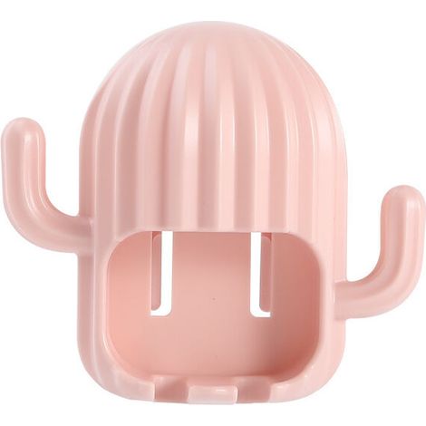 4 porte-brosses à dents, porte-brosse à dents mural facile à installer avec serviette, crochets pour boule de bain（rose）