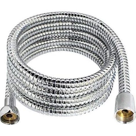 Salle de Bains en Acier Inoxydable Anti-déflagrante Flexible Chrome Douche Tube Preuve Tuyau Ressort Tube Tuyau Tirer (Color : Silver, Size : 2M) (1/5)