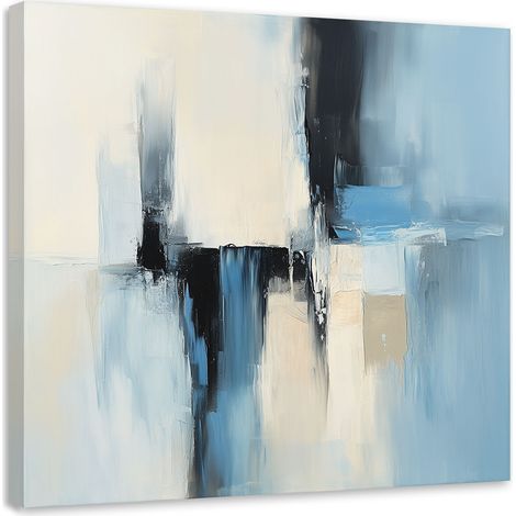 Wandbild Abstrakte beige-blau 30x30 cm (1/5)