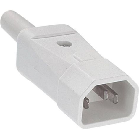 Bachmann 915.271 Connettore IEC Spina Tot poli: 2 10 A Bianco 1 pz. (1/4)