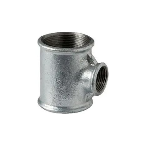 130R - Tee riduzione 1" x 1/2" x 1" in ghisa zincata 13025535