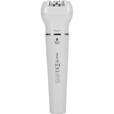 Épilateur facial - Kemei - Rechargeable 5 en 1 - Élimine les poils fins - Nettoie les pores - Blanc (1/4)