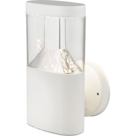Applique murale LED Spot mural Blanc Acier inoxydable H 23 cm Jardin Terrasse Cour (1/2)