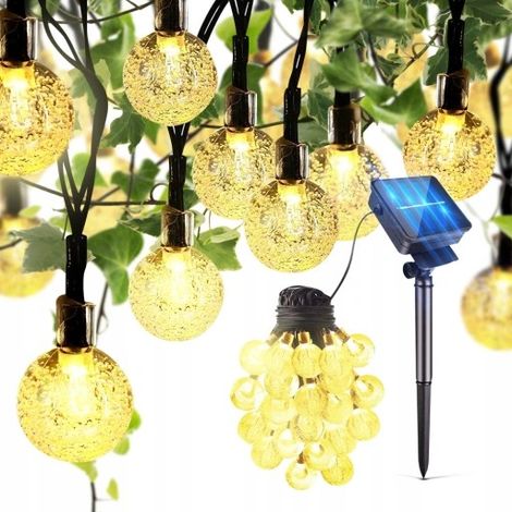 Solar-Gartenlichterkette, 100 LEDs, 10 m