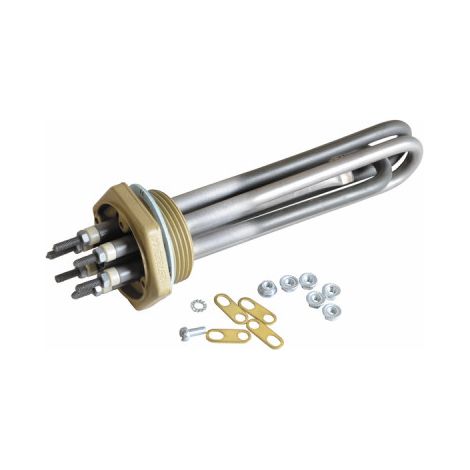 Diff – Résistance pour radiateur 4kW L350mm – Thermoplongeur à visser avec joint fibre – Pour chantiers humides et espaces confinés