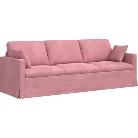 Canapé Rose 228 x 78 x 80 cm Velours (1/5)