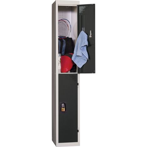 PROVOST - Vestiaire multicases Provost - 1 colonne, 2 cases monobloc en acier