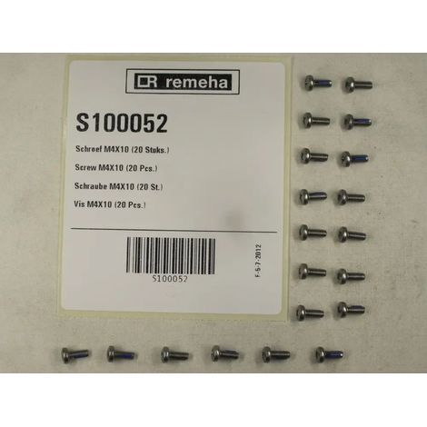 Remeha Tornillo M4 x 10 (20x), S100052
