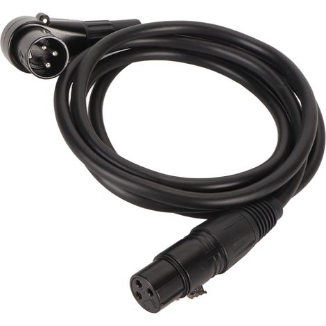 Câble microphone XLR coudé mâle-femelle 3 broches, conducteur OFC plaqué argent, câble symétrique XLR, 1,5 m (4,9 pi) (1/5)
