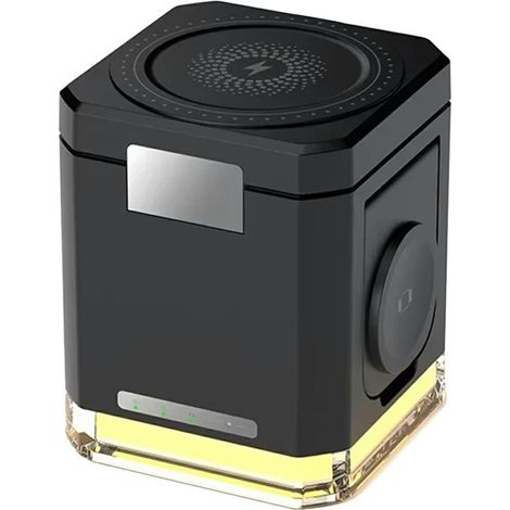 Filiyano – chargeur – Caméra de surveillance 3 en 1 avec chargeur, détection de mouvement, vision nocturne et 64 Go de RAM (noir). (1/5)