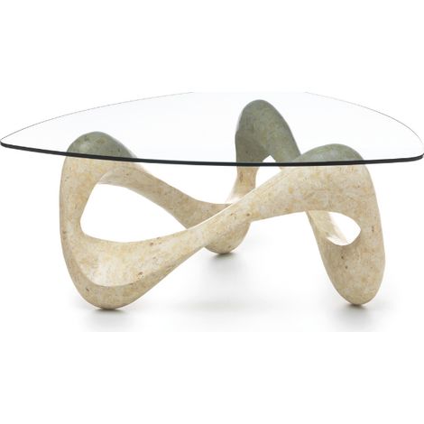 Aureus, Tavolino da salotto Beige (100cm X 100cm H. 42.5cm) Duzzle (1/5)