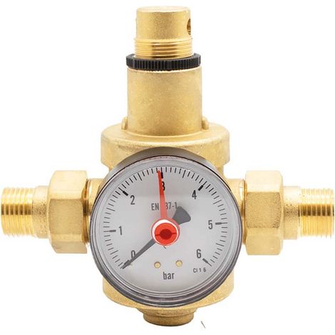 Wasserdruckminderer mit Manometer Druckminderer x h2o ram 1"1/4 c/man d.52