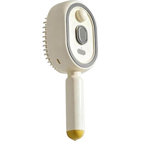 Elektrische Dampfbürste mit Luftkissen – Dampfunterstütztes Styling – 21,7 cm – Beige (1/5)