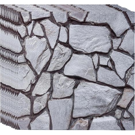 10 Pièces Panneau Mural, Panneaux Muraux 3D, 30 X 30 cm Panneaux Muraux, Autocollant Panneau Mural Salle de Bain PVC, pour Bureaux, Appartements, Chambres à Coucher (1/5)