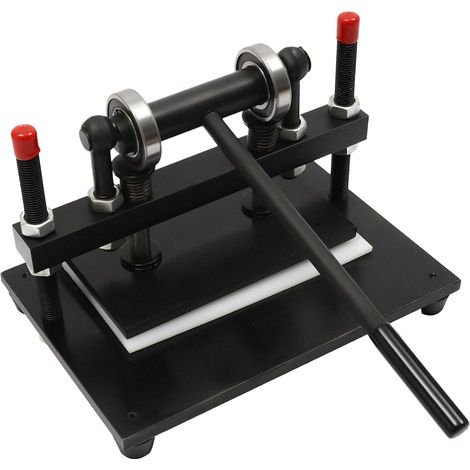 26 16cm manuelle Lederpressmaschine, Stahlplattenpressmaschine, kann 4.409 Pfund tragen, einstellbares Design (1/5)
