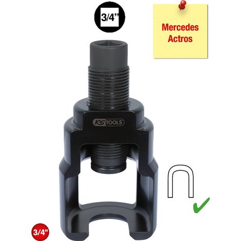 KS Tools 3/4 Vibro-Impact Universal-Kugelgelenk-Abzieher-Glocke 42 x 98 mm