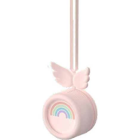 Ventilateur portable ailes d'ange (rose) (1/5)
