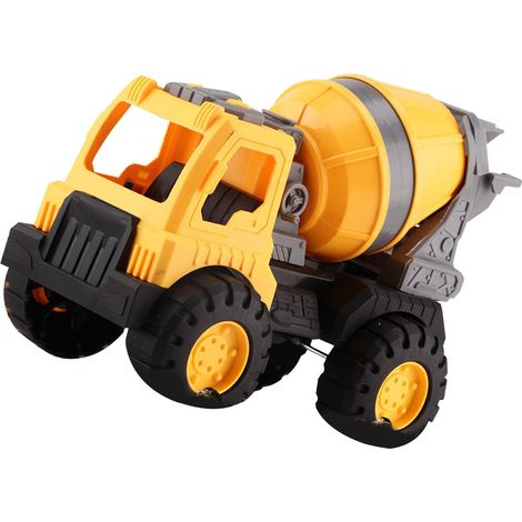 Camion de chantier miniature, jouet de simulation de camion, modèle réduit de camion d'ingénierie, voiture miniature pour enfants, filles et garçons, camion bétonnière (1/5)