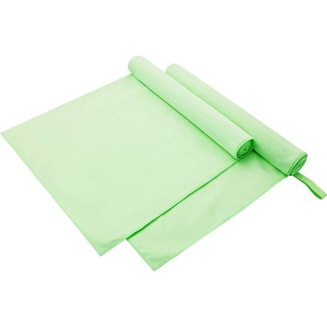 Sporthandtücher 2 pcs Grün 180 x 90 cm Polyester und Polyamid