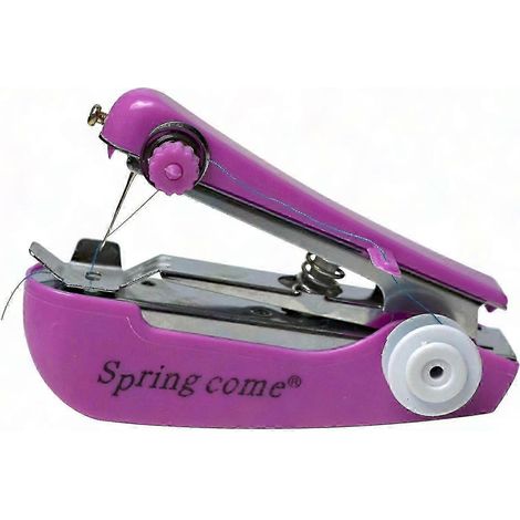Machine à coudre portable 245667, mini machine à coudre manuelle pour débutants, couture automatique à main, appareil de couture léger et compact (1/4)