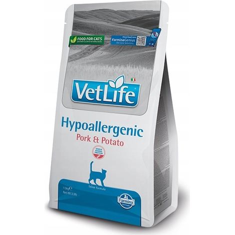 FARMINA VET LIFE NAT CAT HYPO CERDO PATATA 1,5 kg (1/3)