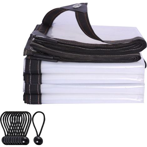Film anti-pluie pour plantes de jardin transparent (2X3m avec 10 boules) (1/5)